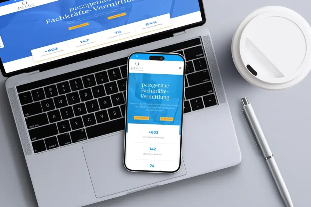 DANICO: Homepage mit maßgeschneiderter Individual-Entwicklung für Kommunikation